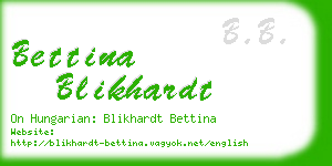 bettina blikhardt business card